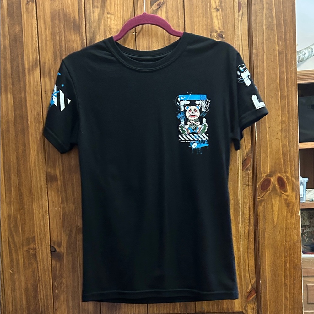 Black Graphic Short Sleeve Tee